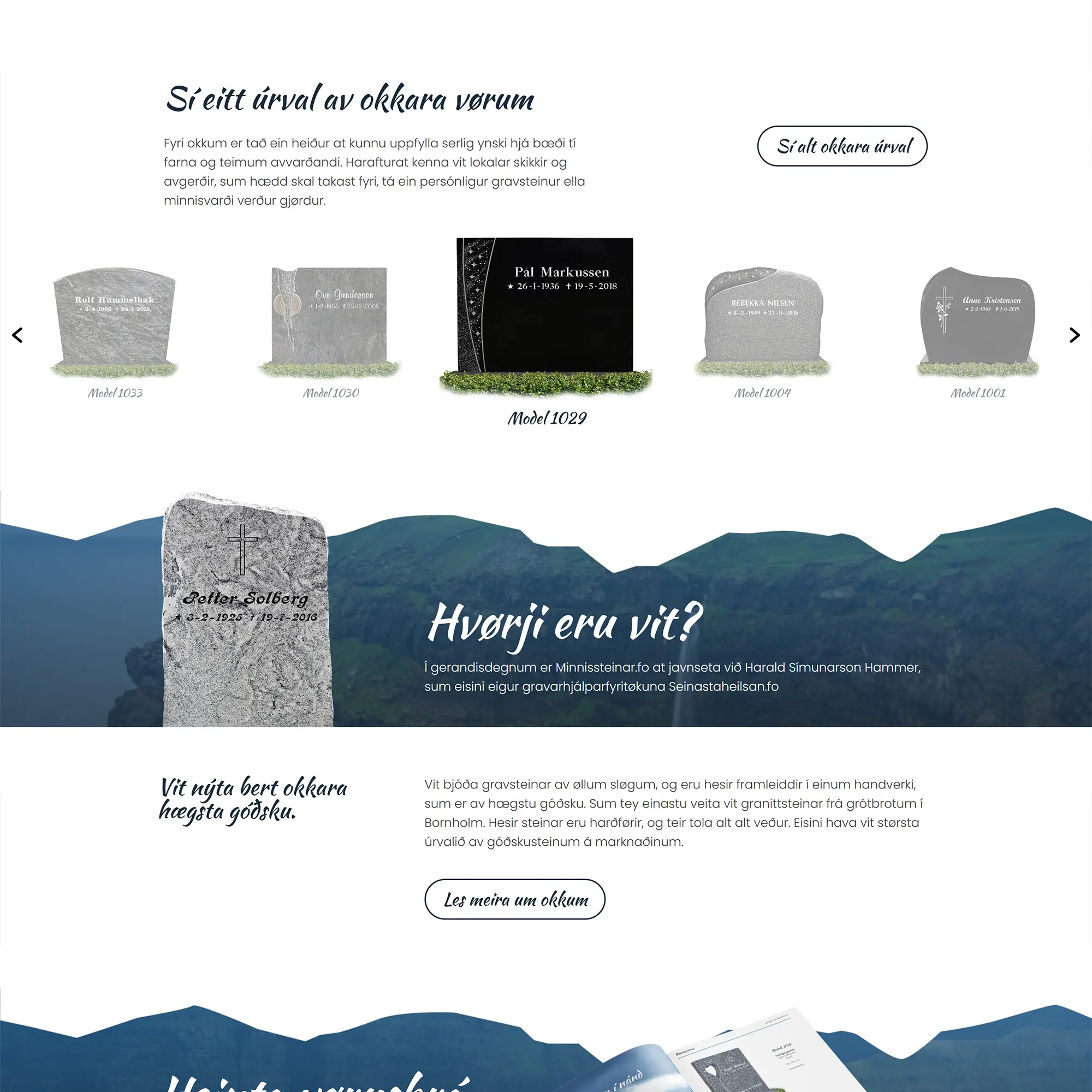 Kundecase: Minnissteinar