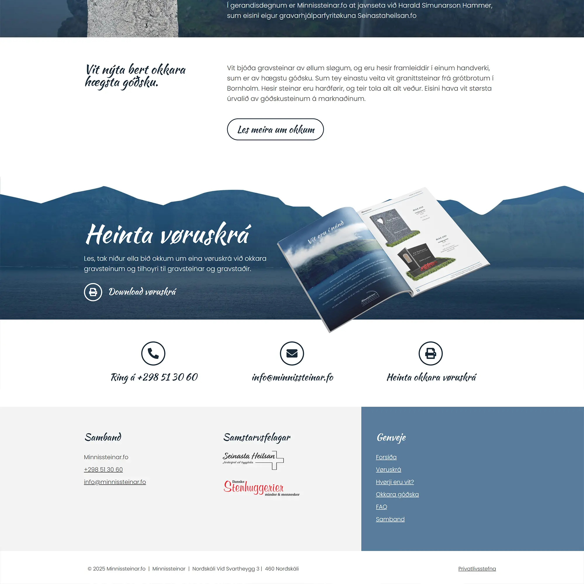 Kundecase: Minnissteinar