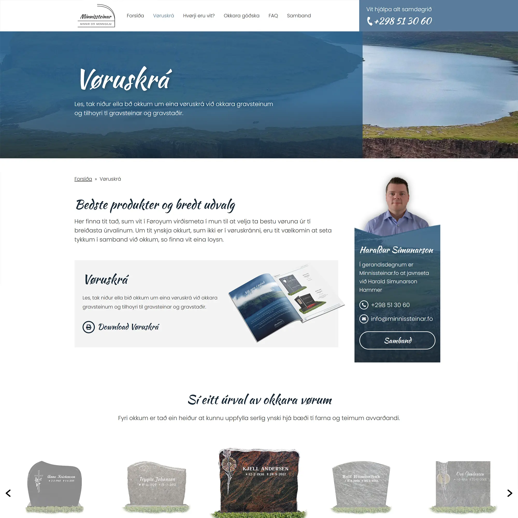 Kundecase: Minnissteinar