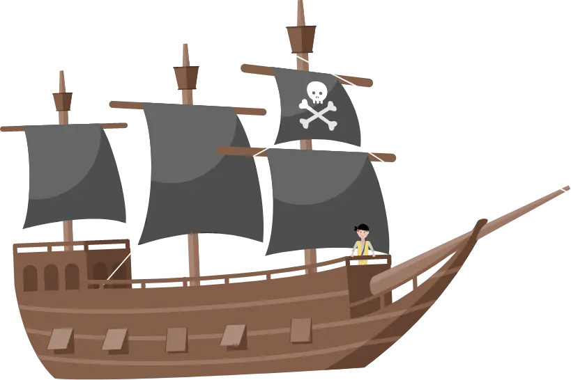 Sejlende piratskib