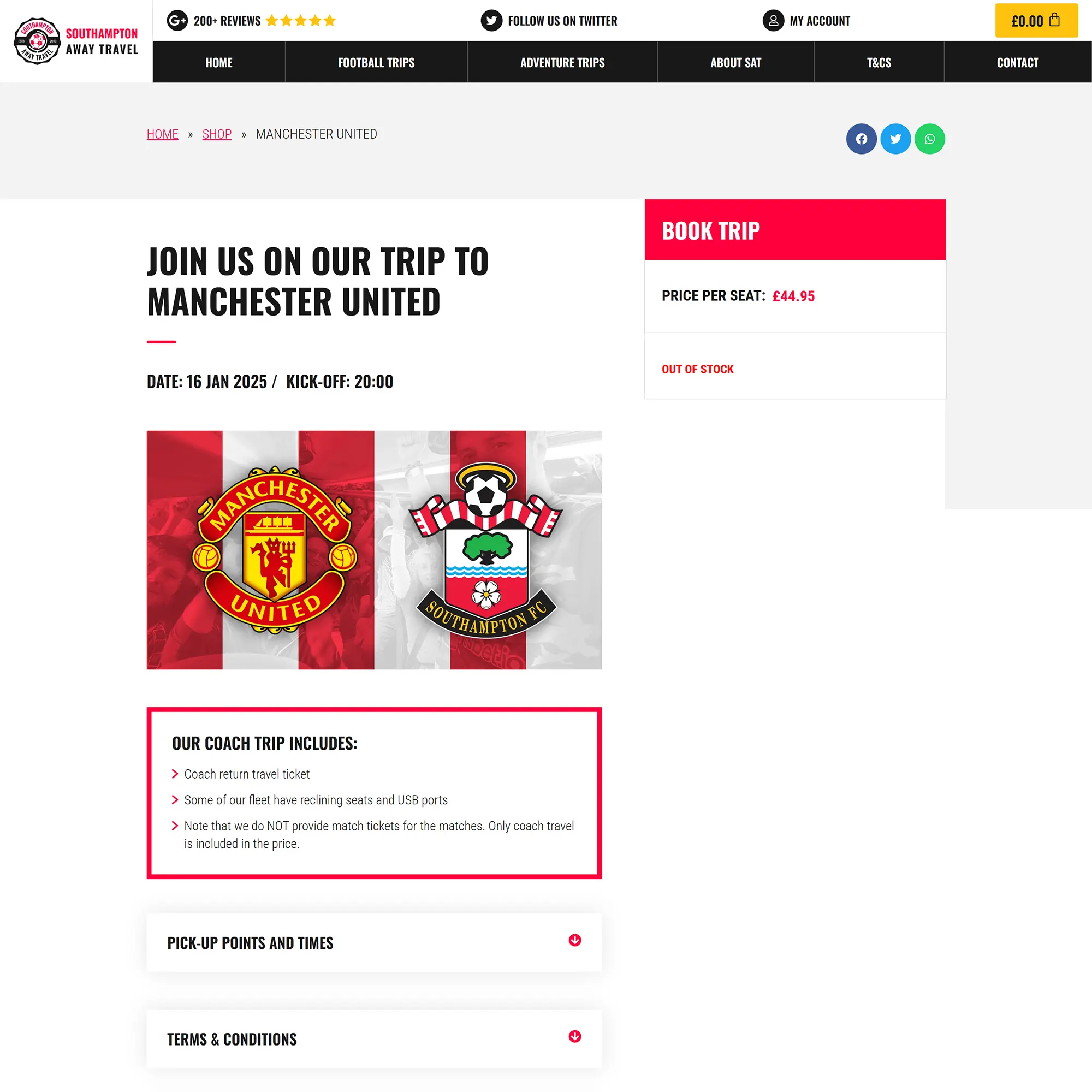 Kundecase: Southampton Away Travel